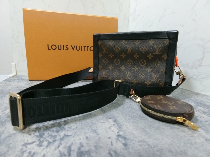 LV棕色軟盒子包M44427/Bandoulière背帶-5
