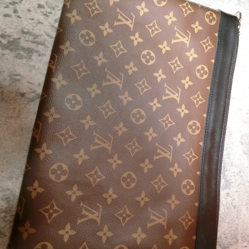 LV棕色原花DISCOVERY手拿包/M69411-4