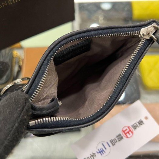 東區正精品㊣BOTTEGA VENETA BV 275327 深藍色全皮編織零錢包鑰匙包卡片包 RZ5796-3