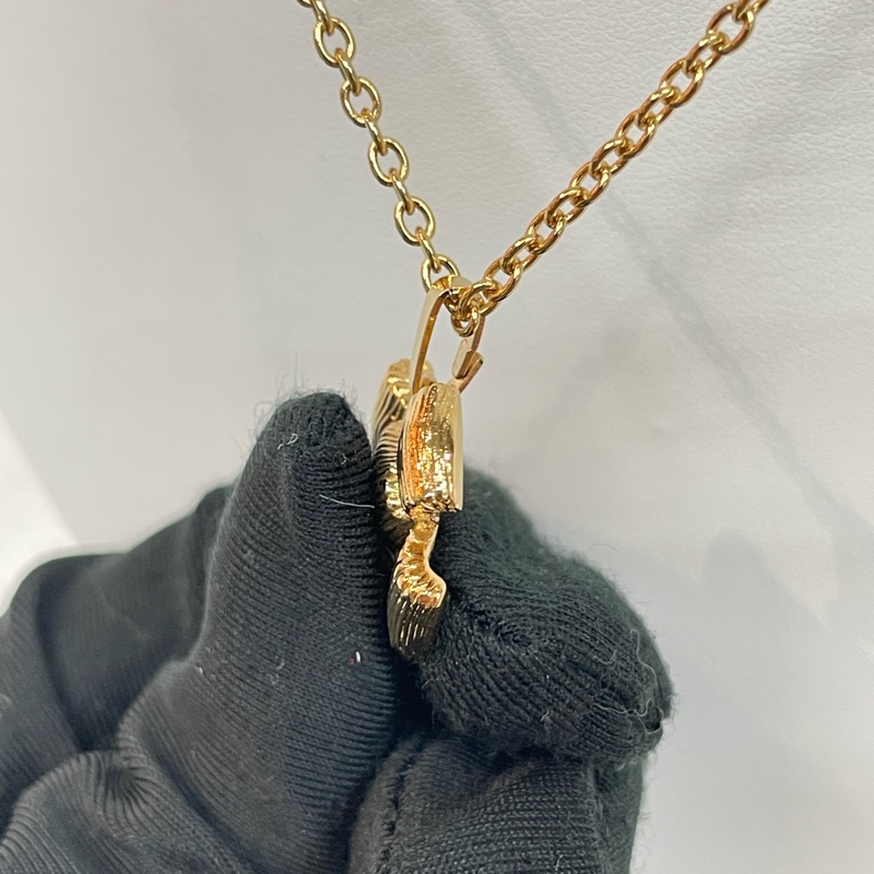 Dior 迪奧 Vintage 中古樹紋蝴蝶結項鏈 X735-3