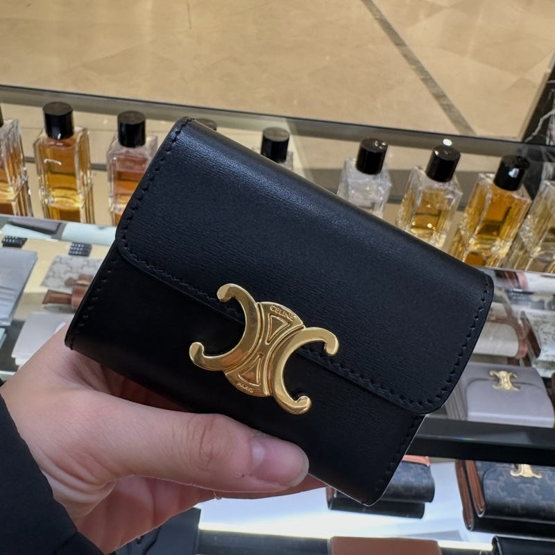 Celine 經典TRIOMPHE小號翻蓋錢包 (全新) (法國購入)-0