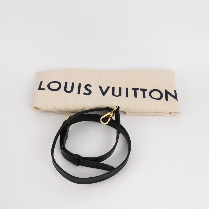 Louis Vuitton (LV) On My Side中號牛皮拼色老花旋扣斜挎包單肩包芯片款-8