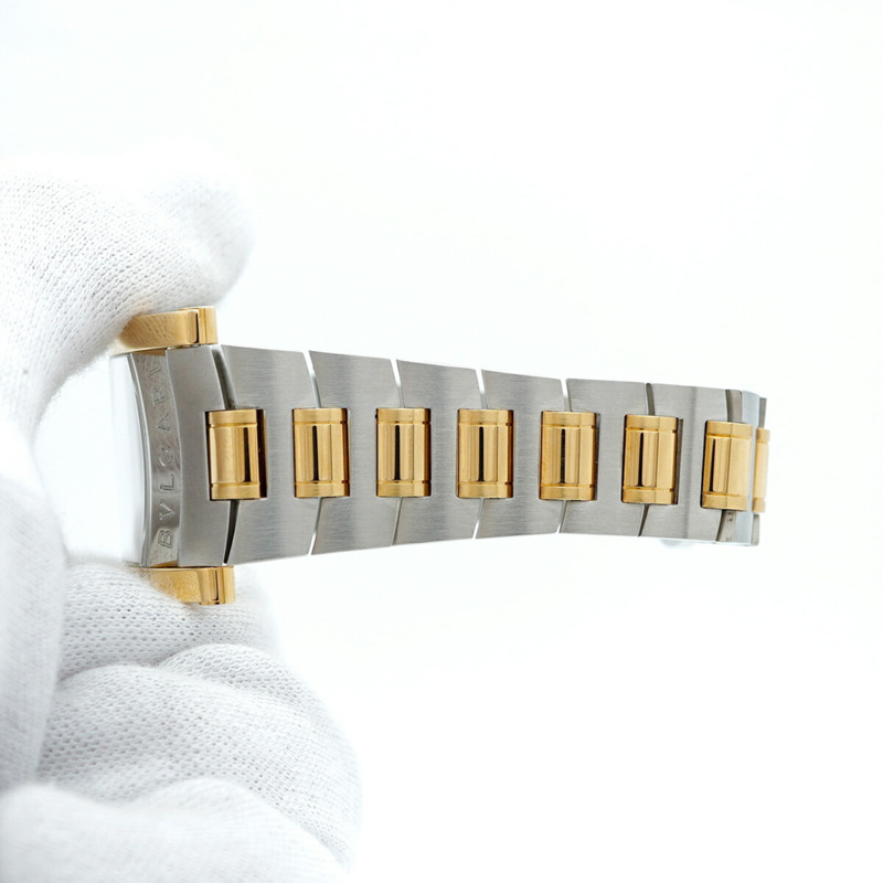Bvlgari Assioma AA39SG 象牙色錶盤男士手錶-5
