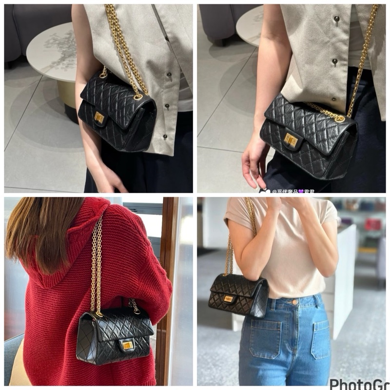 JK國際二手精品💗Chanel 2.55mini黑金 芯片款 🈶本店購證-1