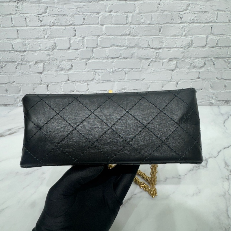 JK國際二手精品💗Chanel 2.55mini黑金 芯片款 🈶本店購證-9