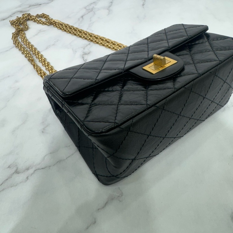 JK國際二手精品💗Chanel 2.55mini黑金 芯片款 🈶本店購證-10