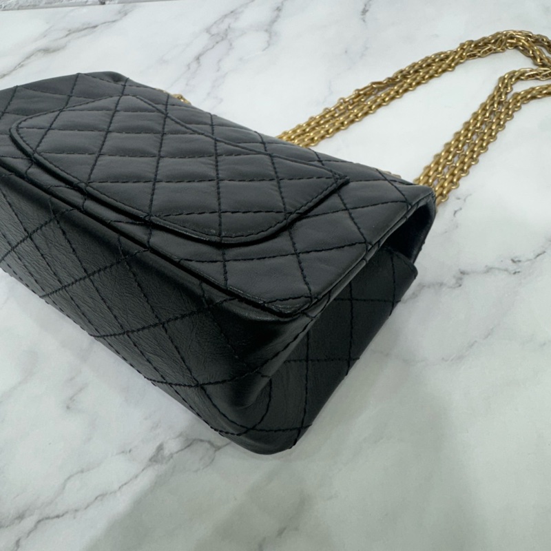 JK國際二手精品💗Chanel 2.55mini黑金 芯片款 🈶本店購證-13