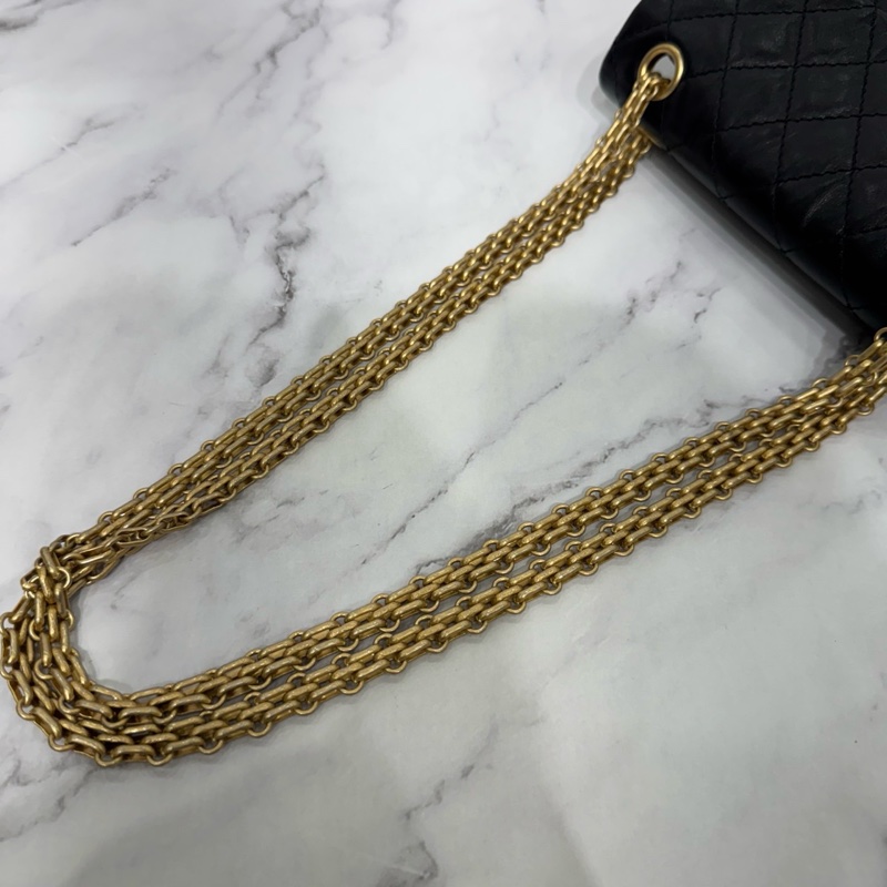 JK國際二手精品💗Chanel 2.55mini黑金 芯片款 🈶本店購證-17