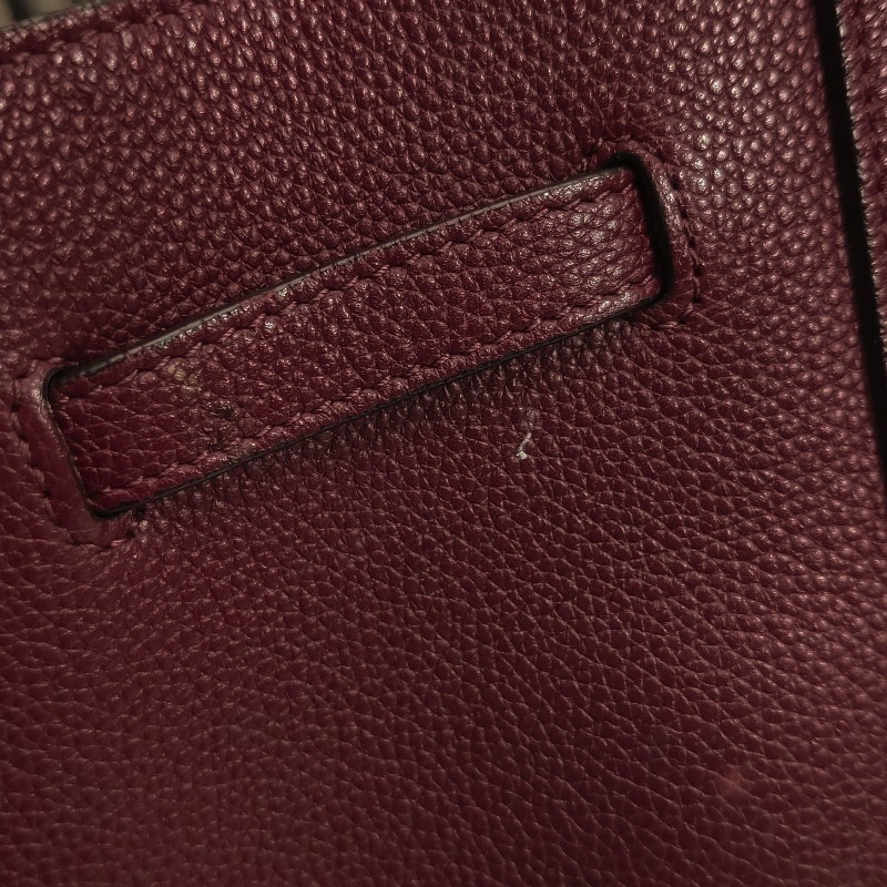 Celine Cabas Phantom牛皮純色字母logo束帶單肩包-10