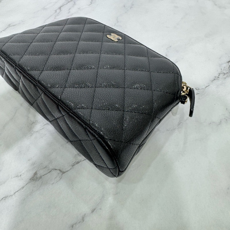 JK國際二手精品 💗Chanel 貝殼包荔枝牛皮 大號 🉑放pro max芯片款 🈶購證-11
