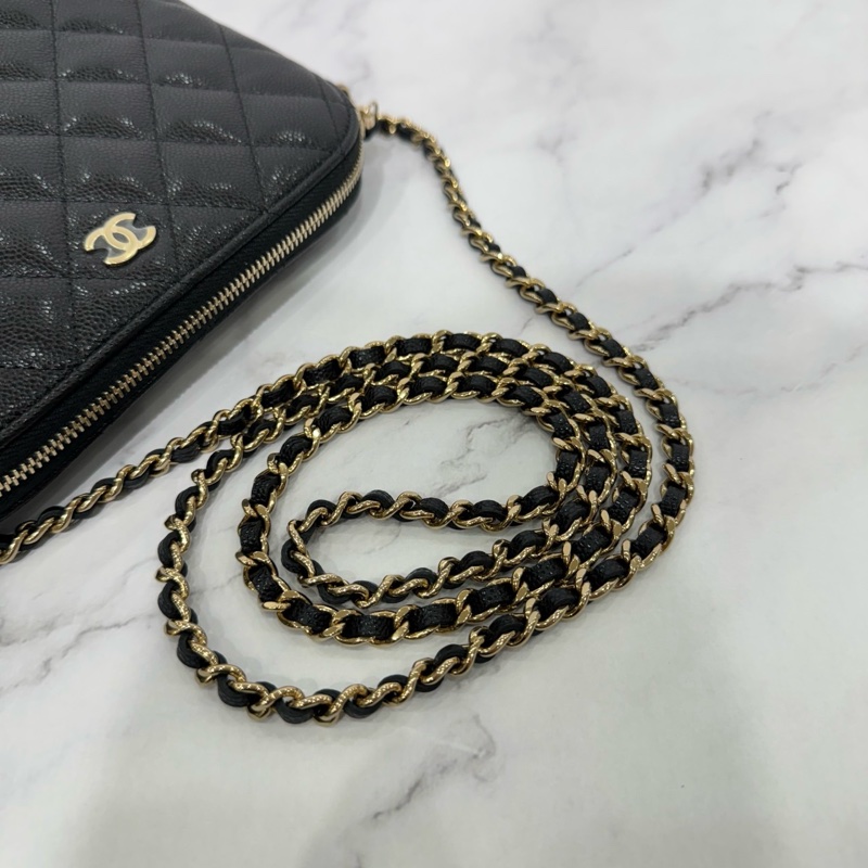 JK國際二手精品 💗Chanel 貝殼包荔枝牛皮 大號 🉑放pro max芯片款 🈶購證-14