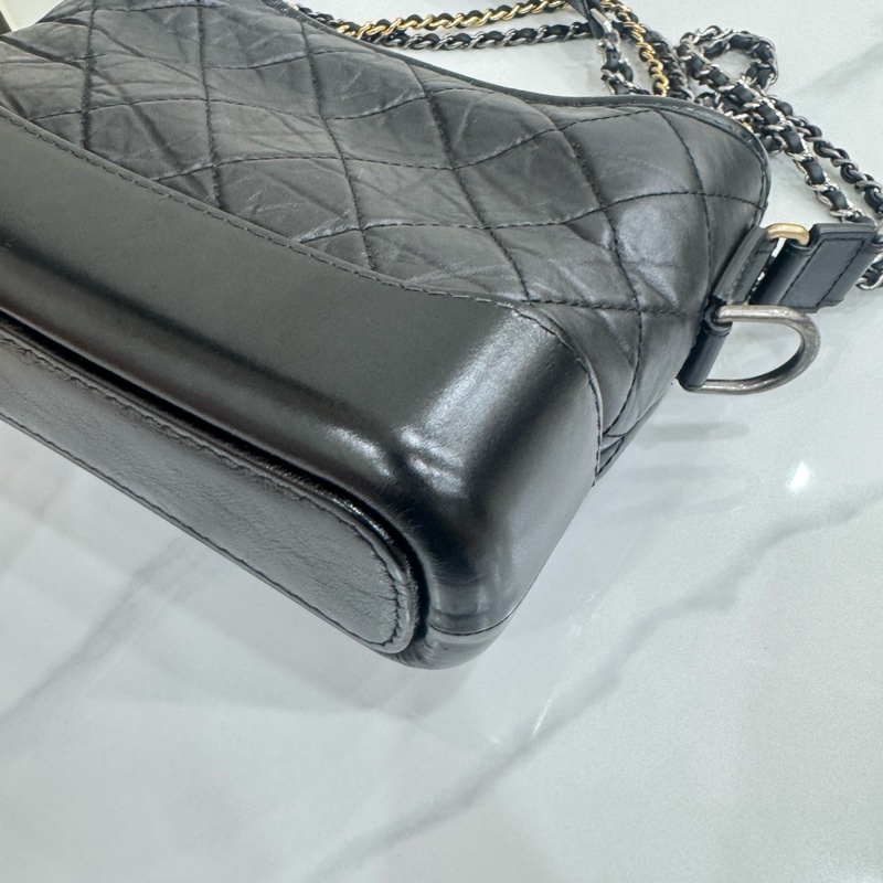 JK國際二手精品 💗Chanel 流浪包小號 黑色🈶本店購證-11