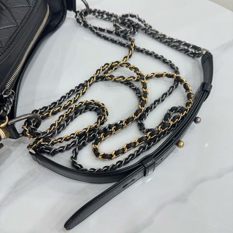 JK國際二手精品 💗Chanel 流浪包小號 黑色🈶本店購證-16