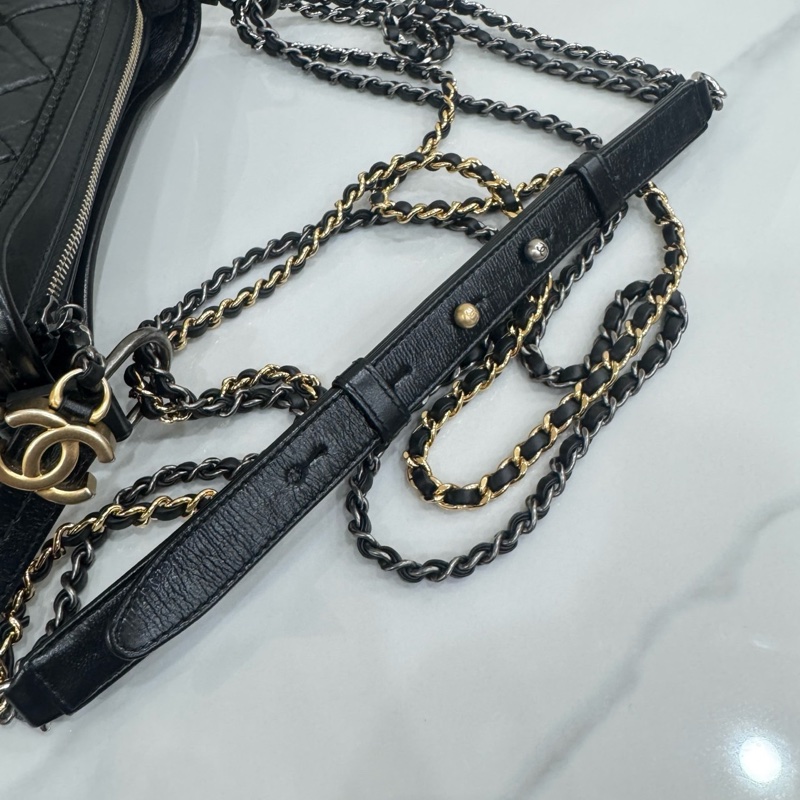 JK國際二手精品 💗Chanel 流浪包小號 黑色🈶本店購證-17