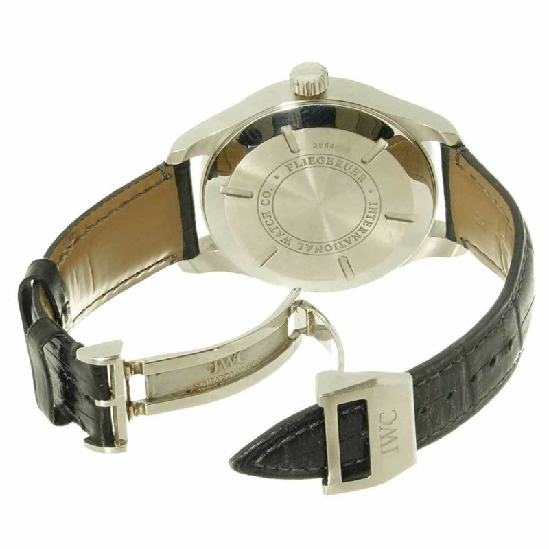 IWC 萬國飛行員世界時腕錶 IW326201 男式帶日期顯示,黑色,自動機芯,國際公司,飛行員-4