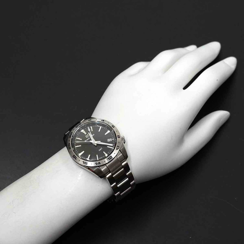 Grand Seiko GRAND SEIKO 運動系列 GMT SBGN027 男錶 9F86 0AK0 日期黑色石英-2