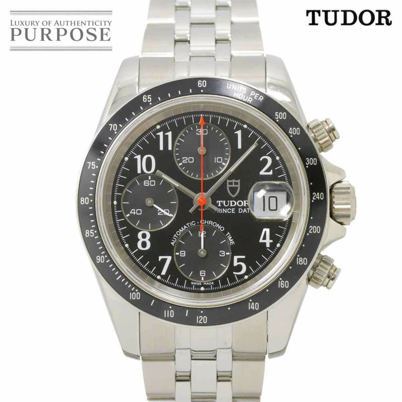 Tudor Chronotime 79260P 男士手錶,附日期顯示,黑色,自動-0