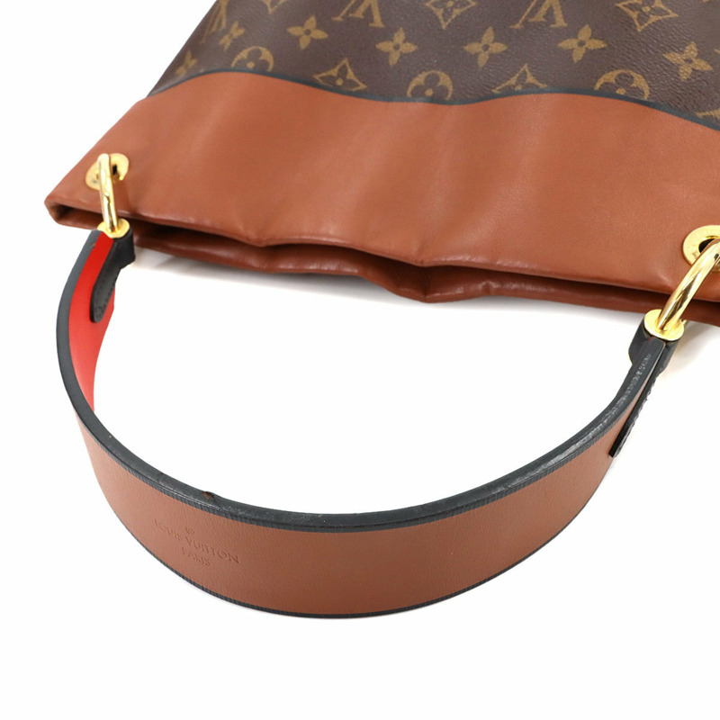 Louis Vuitton Monogram Tuileries Besace 兩手提/肩背包,駝色皮革,M43157-4