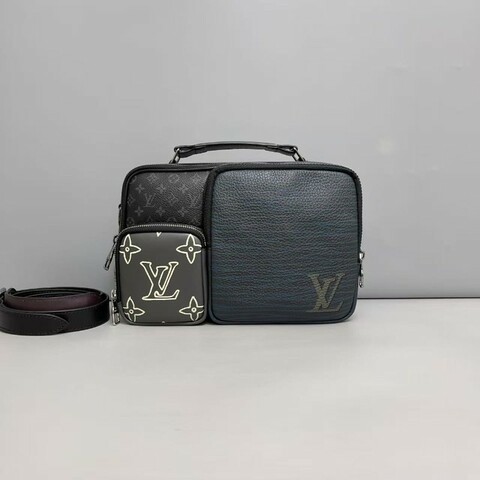 LV路易威登 老花聯名限量相機包郵差包 肩背包斜背包