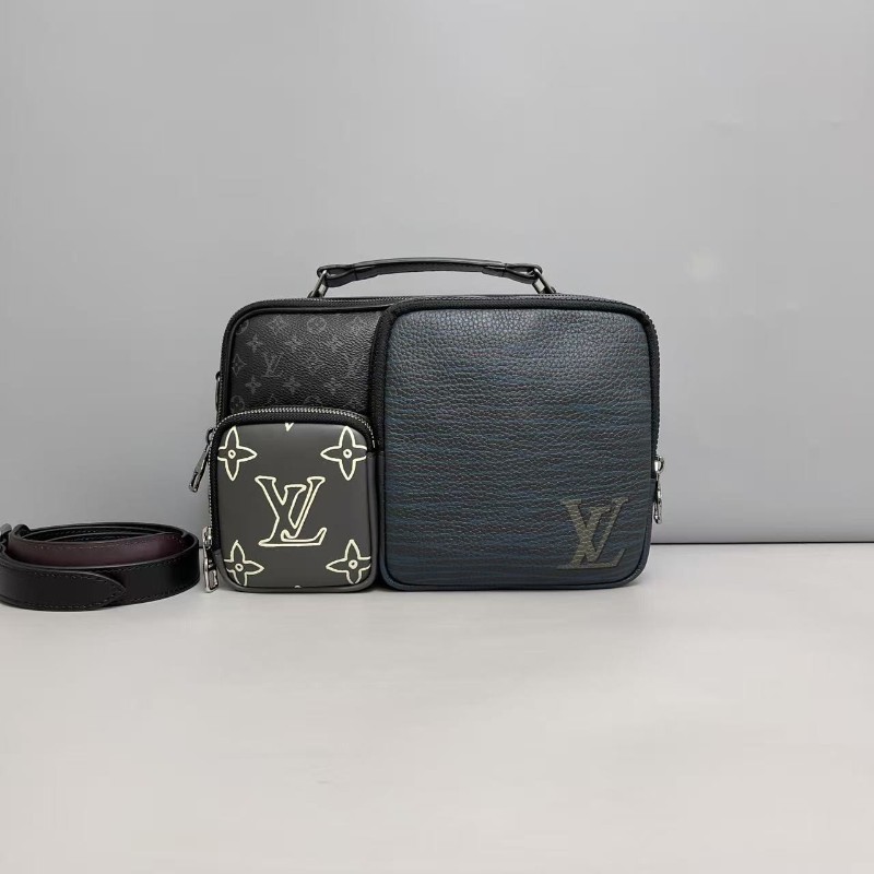 LV路易威登 老花聯名限量相機包郵差包 肩背包斜背包-0