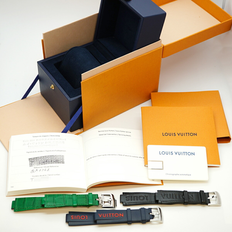 Louis Vuitton Tambour QA076 藍色錶盤男士手錶-1