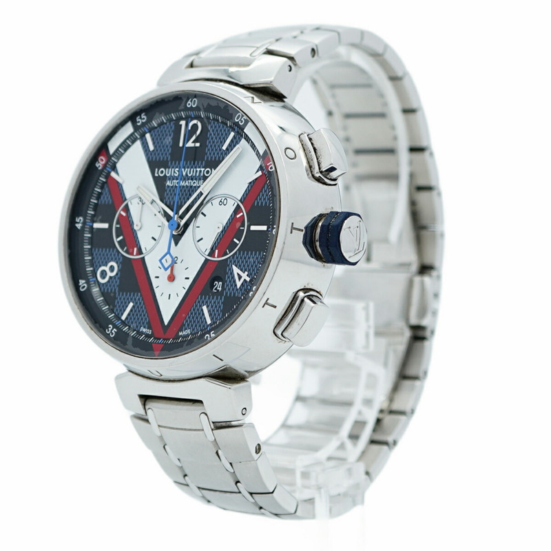 Louis Vuitton Tambour QA076 藍色錶盤男士手錶-2