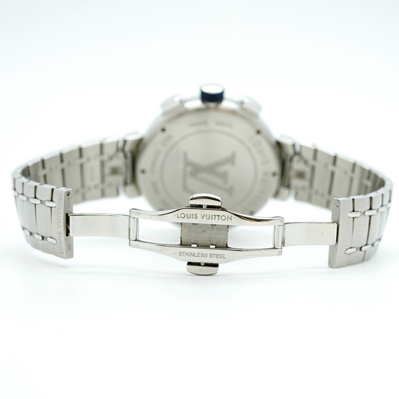 Louis Vuitton Tambour QA076 藍色錶盤男士手錶-4