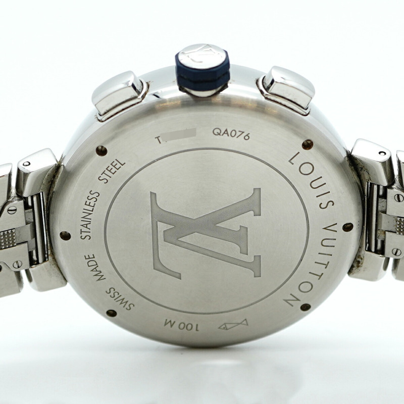 Louis Vuitton Tambour QA076 藍色錶盤男士手錶-5