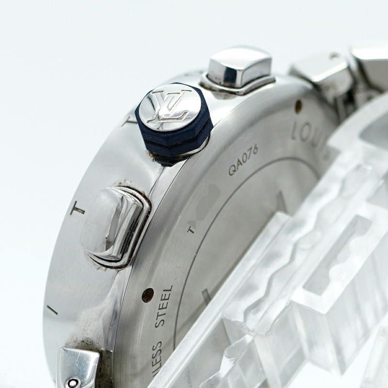 Louis Vuitton Tambour QA076 藍色錶盤男士手錶-11