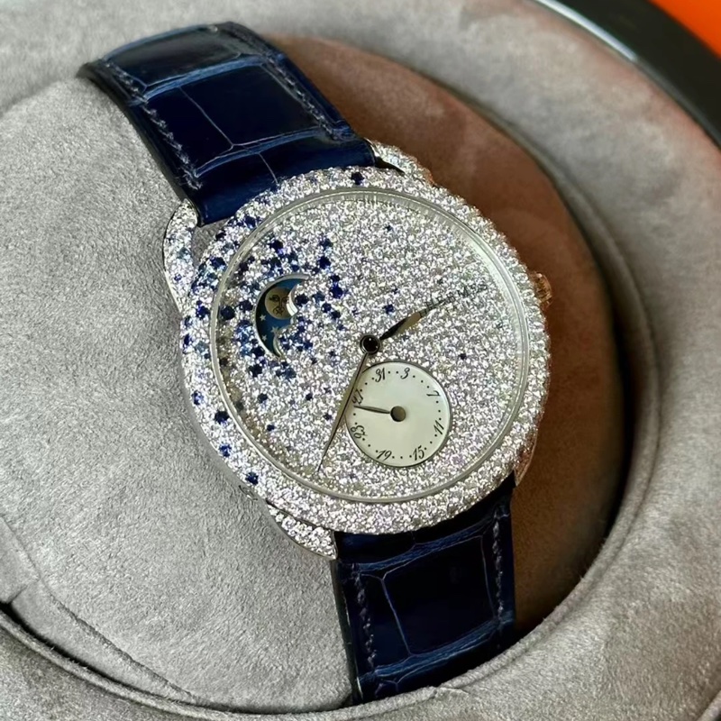 Hermes Arceau Petite Lune 仲夏夜之夢38 mm 滿天星 鑽石女裝手錶-1