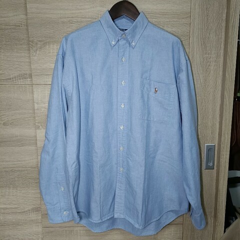 Polo Ralph Lauren Big Fit 淺藍 牛津 寬鬆版型 襯衫 男M