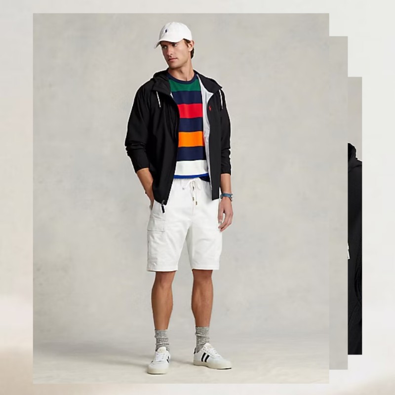 Polo Ralph Lauren 黑色 運動外套 連帽外套 男M-2