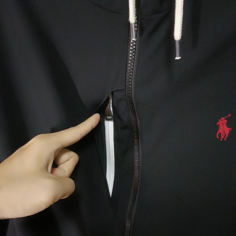 Polo Ralph Lauren 黑色 運動外套 連帽外套 男M-6