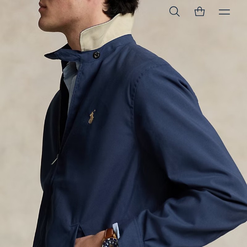 Polo Ralph Lauren 深藍 布勞森外套 肩部雙活摺夾克 男S-3