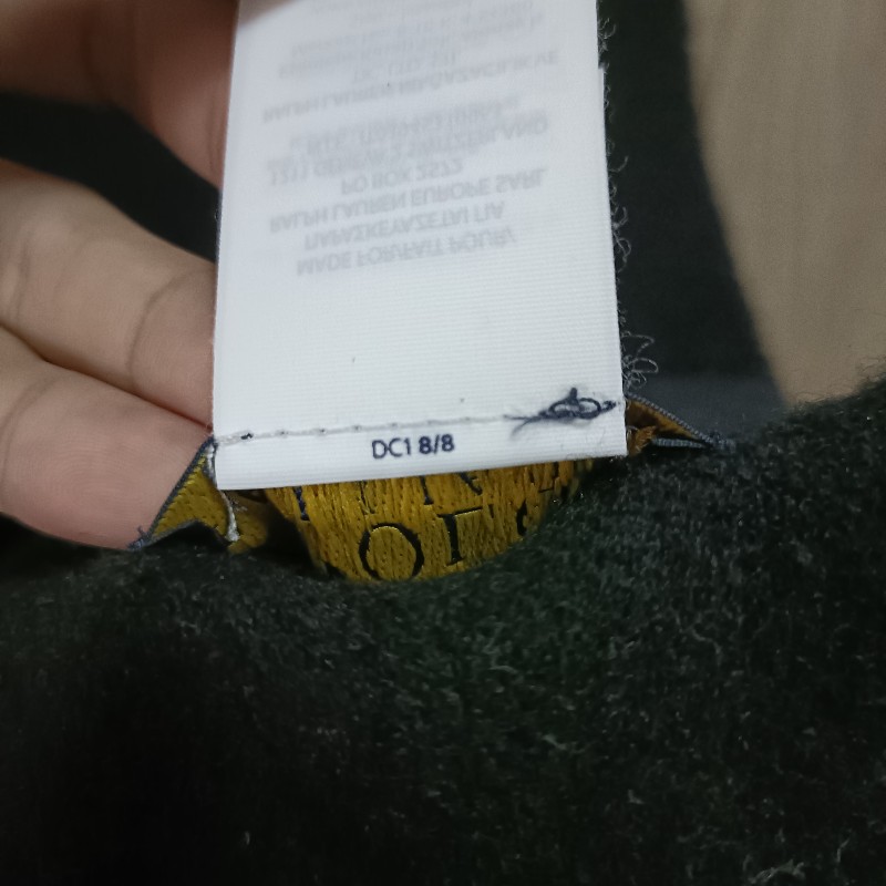 Polo Ralph Lauren 黑色 條紋 羊毛 圍巾-6