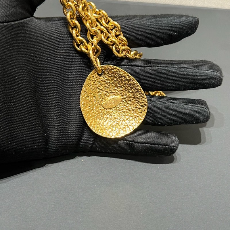 Chanel Vintage 重工 雙C項鏈 毛衣鏈-4