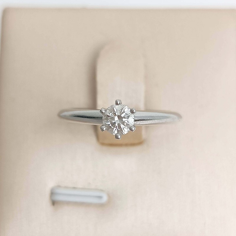 Tiffany & co 鉆戒0.31ct 12號 戒指-0