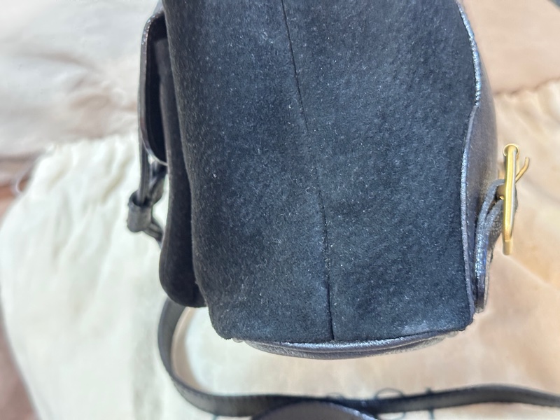Gucci 竹節 麂皮 後背包-11