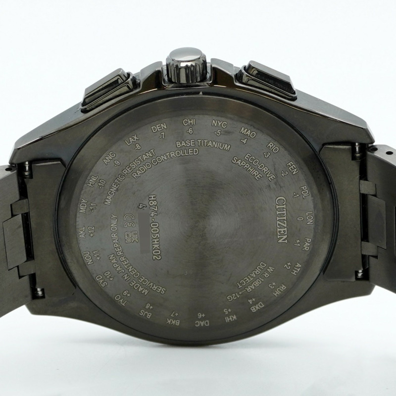 西鐵城 Attesa H874-005HK02 黑色錶盤男士手錶-5
