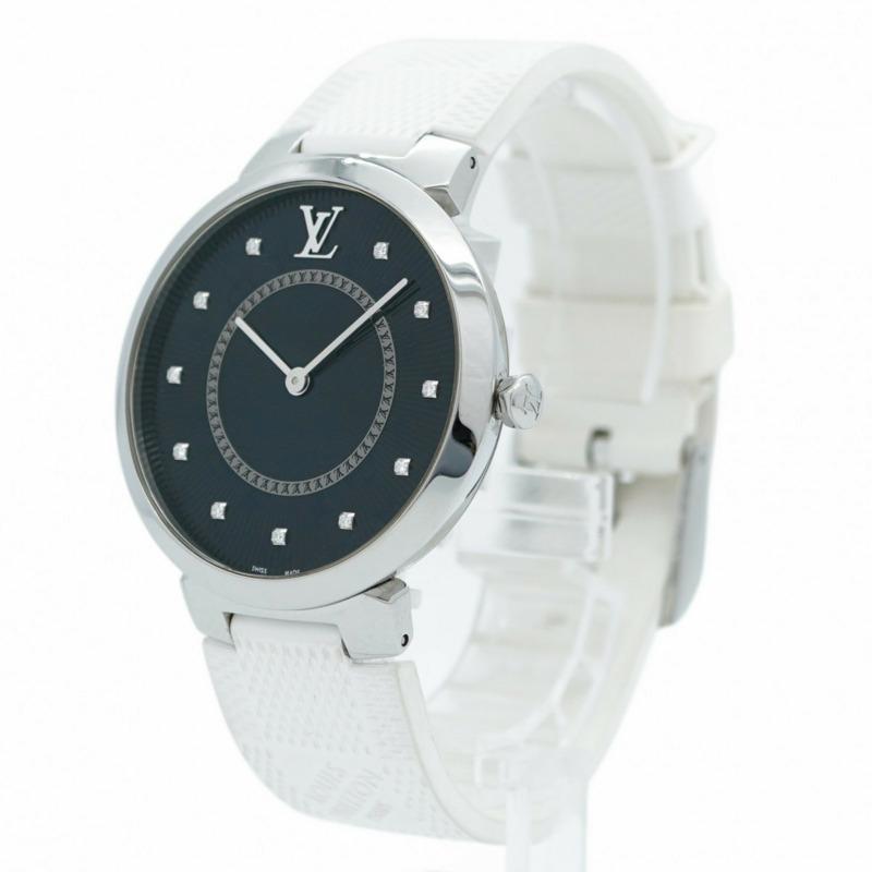 Louis Vuitton Tambour QA145 男士黑色錶盤手錶-2