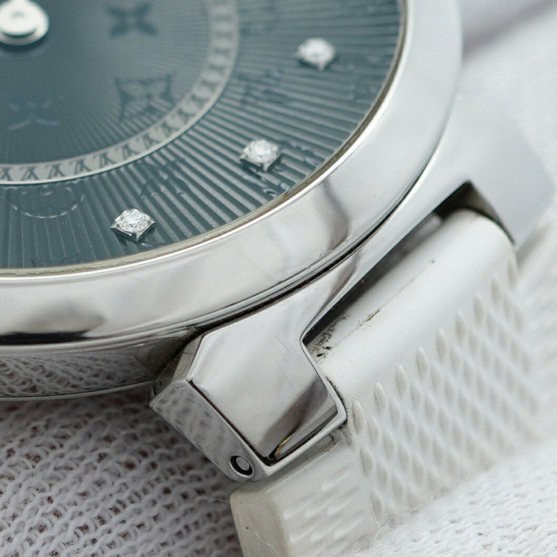 Louis Vuitton Tambour QA145 男士黑色錶盤手錶-6