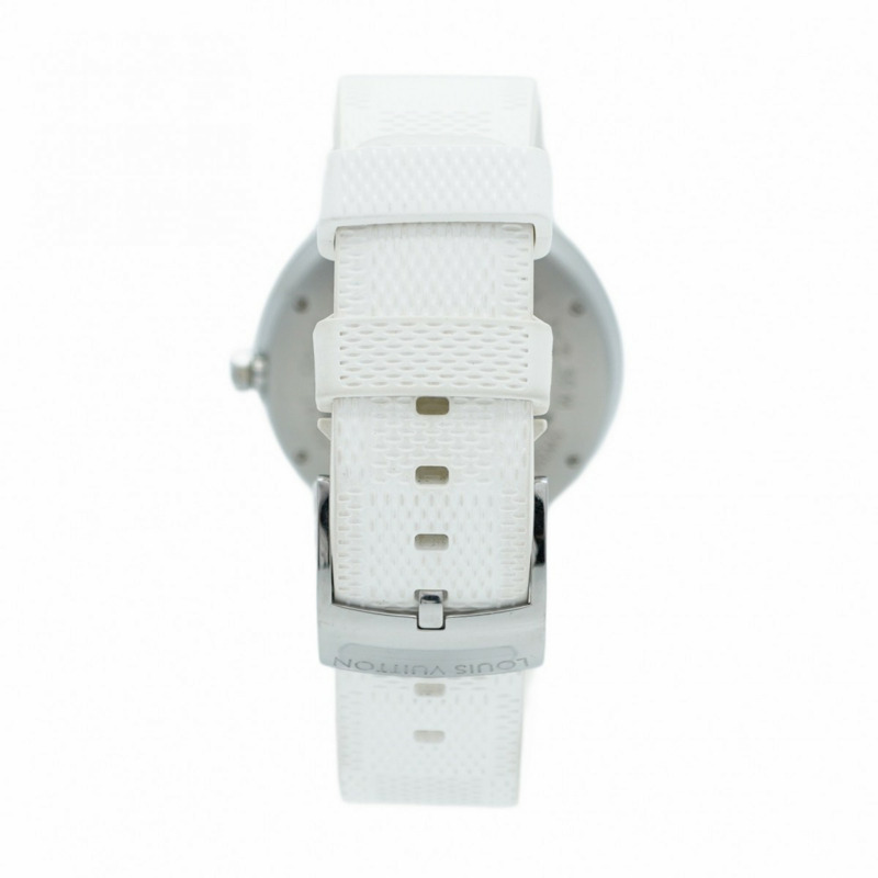 Louis Vuitton Tambour QA145 男士黑色錶盤手錶-7