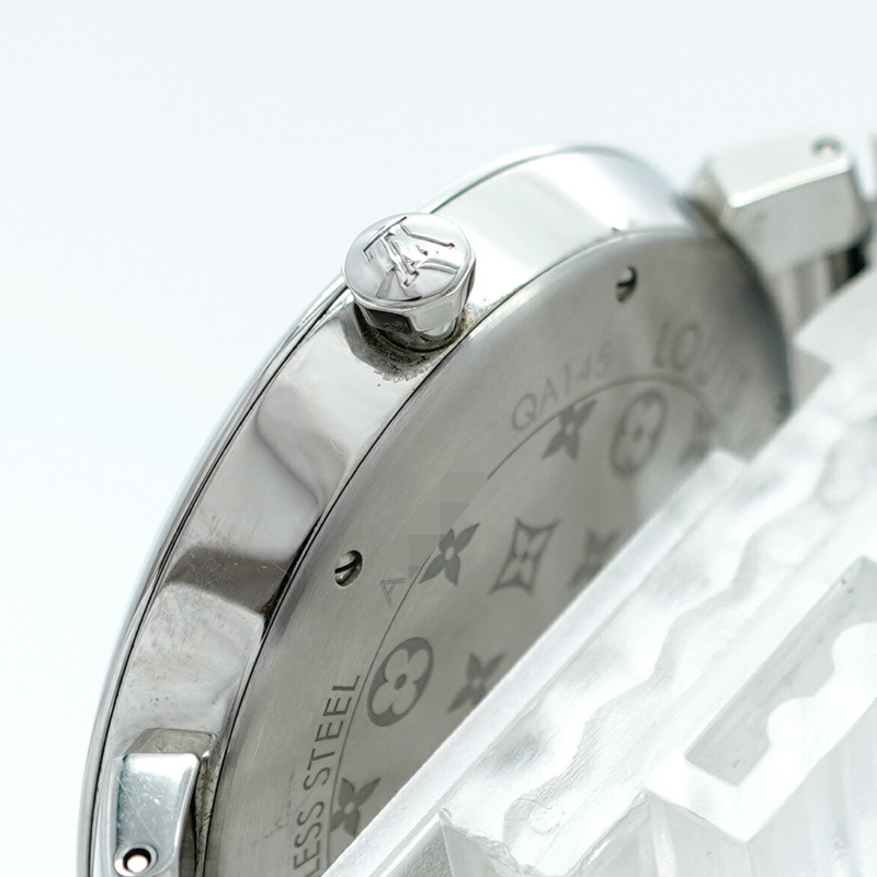 Louis Vuitton Tambour QA145 男士黑色錶盤手錶-10