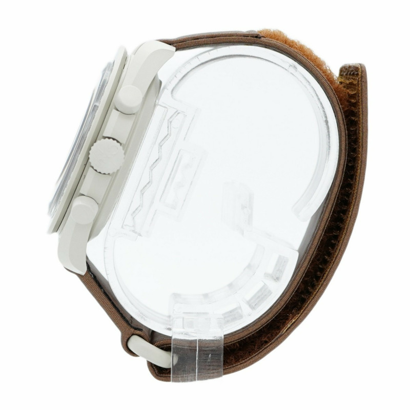Swatch x Omega 土星任務系列 SO33T100 米色錶盤男士手錶-7