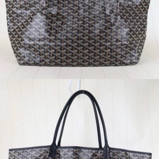 「JL精品代購」 97新 Goyard tote 黑色托特包 GM有子袋-2