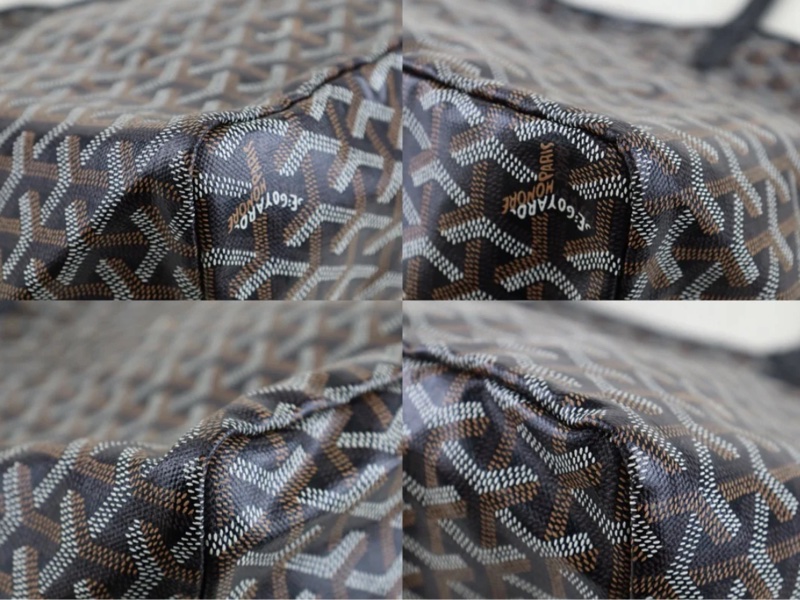 「JL精品代購」 97新 Goyard tote 黑色托特包 GM有子袋-4