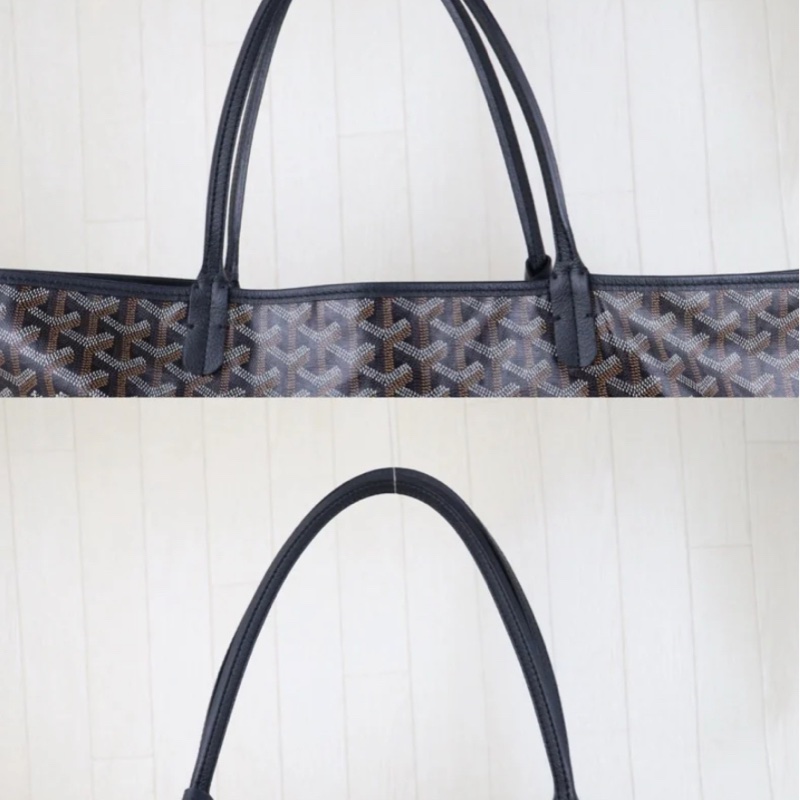 「JL精品代購」 97新 Goyard tote 黑色托特包 GM有子袋-5