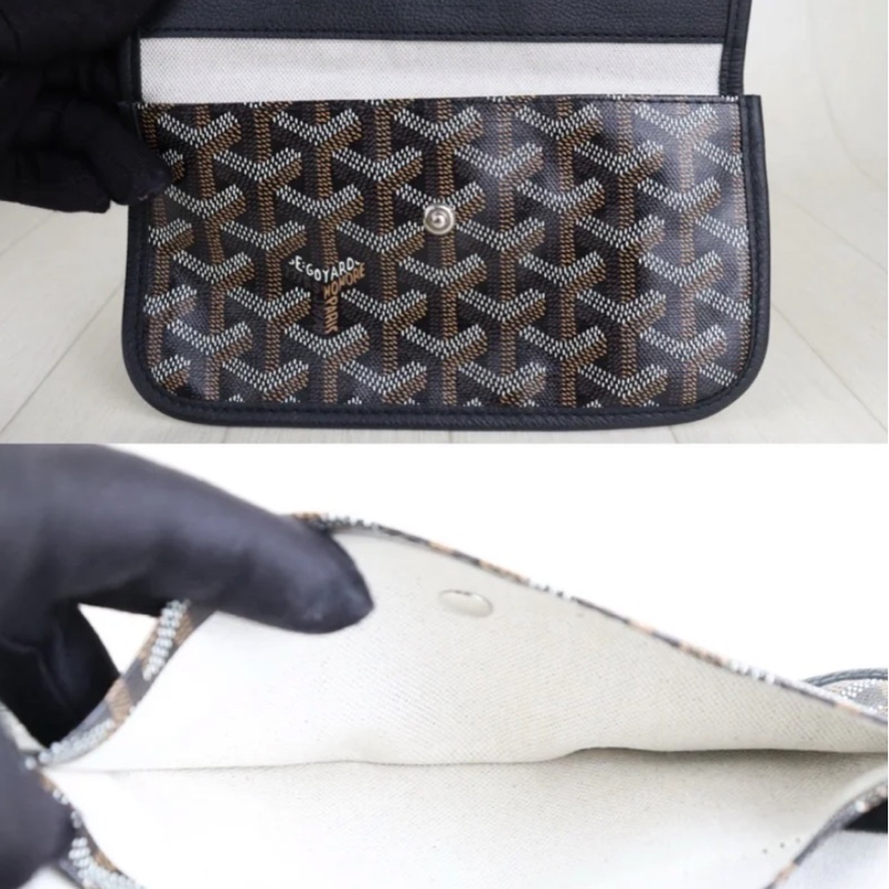 「JL精品代購」 97新 Goyard tote 黑色托特包 GM有子袋-9
