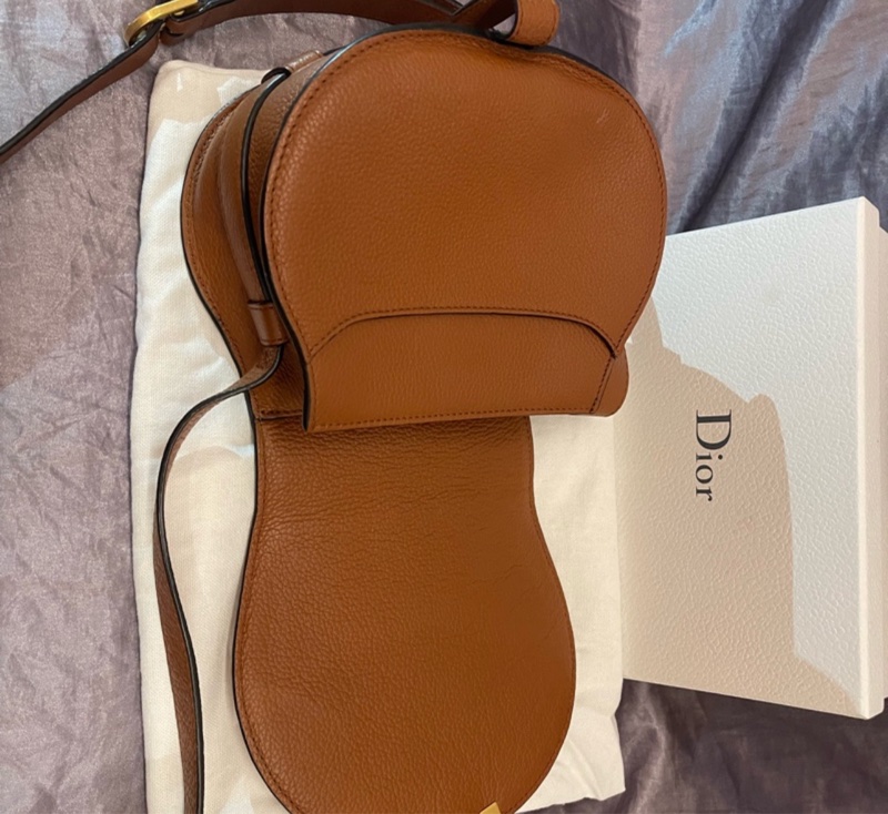 「JL精品代購」 9新 Chloe Marcie Small Saddle Bag 小款 肩背包 馬鞍包 Tan 棕褐色-8