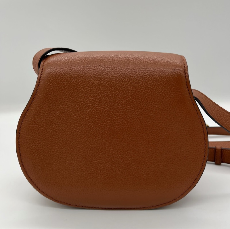 「JL精品代購」 9新 Chloe Marcie Small Saddle Bag 小款 肩背包 馬鞍包 Tan 棕褐色-10